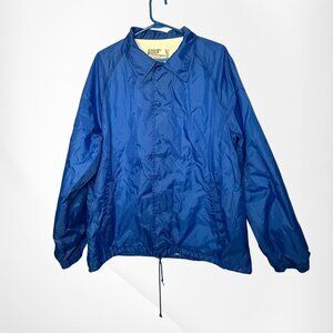 Eagles Ridge Sport Vintage Men's Windbreaker Jacket Bright Blue size XL